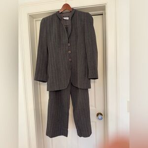 Giorgio Armani Charcoal Pinstripe Suit